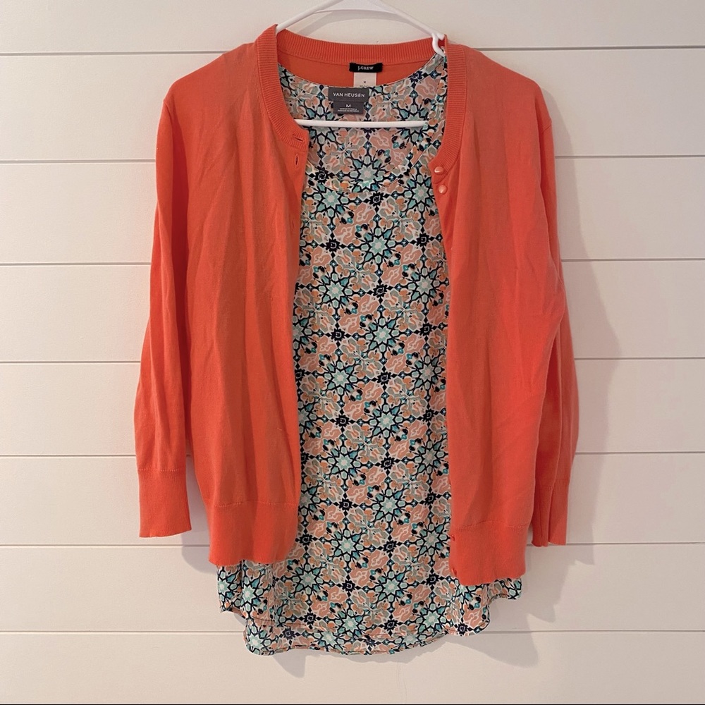 Van Heusen tank with J. Crew Sweater